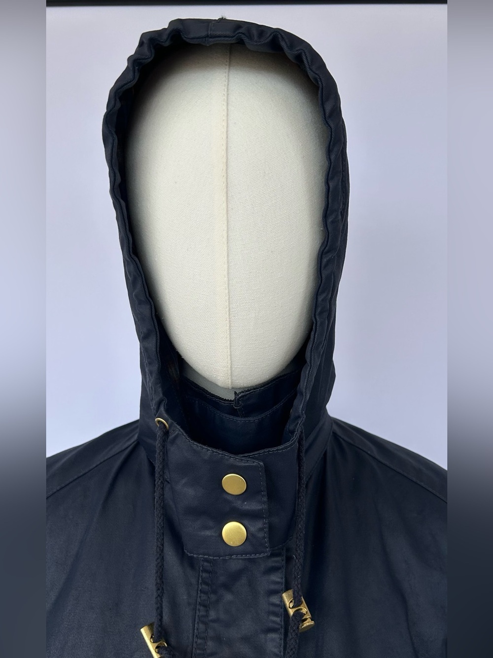 Zara Woman Women’s Utility/Rain Jacket Removable Hood & Quilted Liner Size Large - Picture 3 of 16